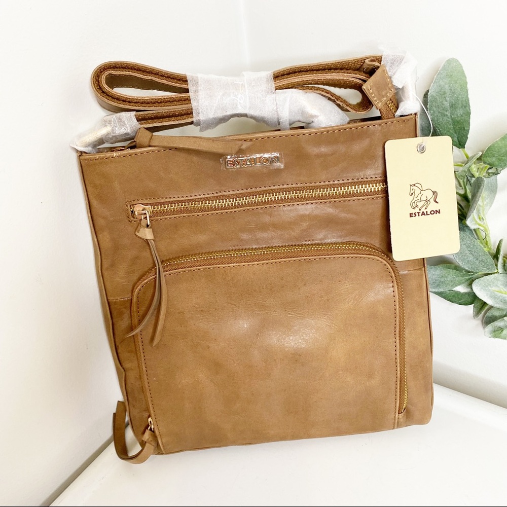 Estalon Crossbody Women leather Adjustable Shoulder bag